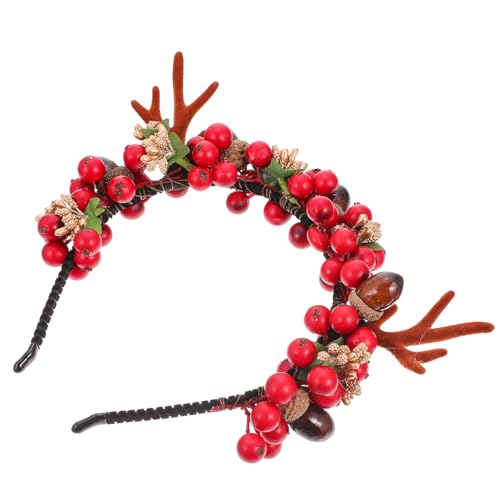 Ipetboom 1stück Berry Antler Haarband Für Weihnachten Lustiges Kopfschmuck-accessoire Für Mädchen Und Leicht Und Für Festlichkeiten Partys Und Fotoshootings von Ipetboom
