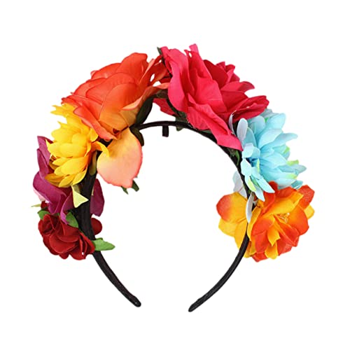 Ipetboom 1stück Kreatives Blumen-haarband Mit Rosen-design Für Kostümpartys Strandurlaube Und Festliche Anlässe Elegantes Haarschmuck-accessoire Für Frauen Aus Strapazierfähigem von Ipetboom