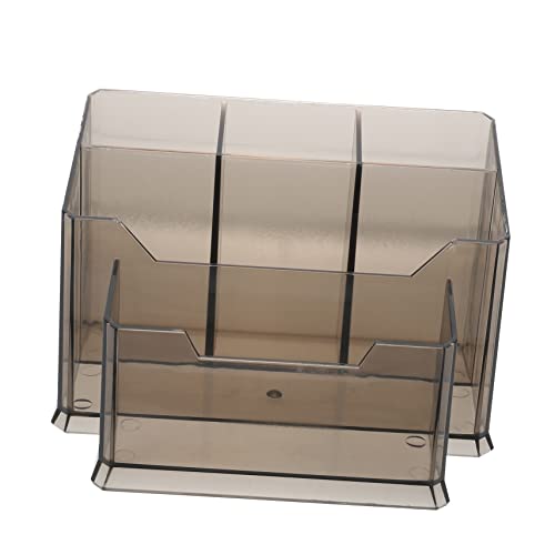 Ipetboom 1stück Transparenter Make-up Organizer Multifunktionale Aufbewahrungsbox Für Pinsel Und Kosmetik Große Kapazität Für Schreibtisch Und Bad Transparentes Design von Ipetboom