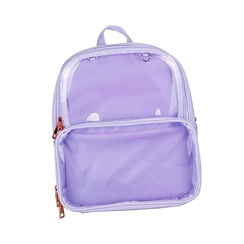 Ipetboom Transparenter Rucksack Mit Reißverschluss Für Teenager Mädchen Jungen Geléebeutel Geleerucksack Moderrucksack Verstellbare Riemen Schultertasche Leicht Zu Reinigen von Ipetboom