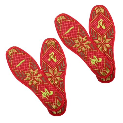 Ipetboom 2paare Handgefertigte Stickerei Schuhsohlen Für Männer Und Atmungsaktive Schweißabsorbierende Einlegesohlen Für Feste Und Feiern von Ipetboom