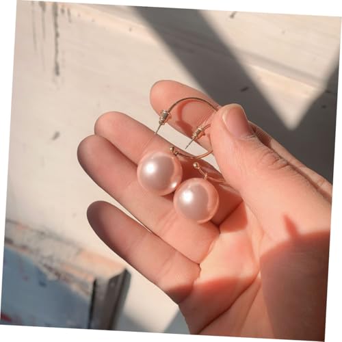 Ipetboom 2 Paar Exklusive Damen Ohrringe Kunstperlen Ohrstecker Tropfen Design Leicht Legierung Schmuck Gold für Alltag und Party von Ipetboom