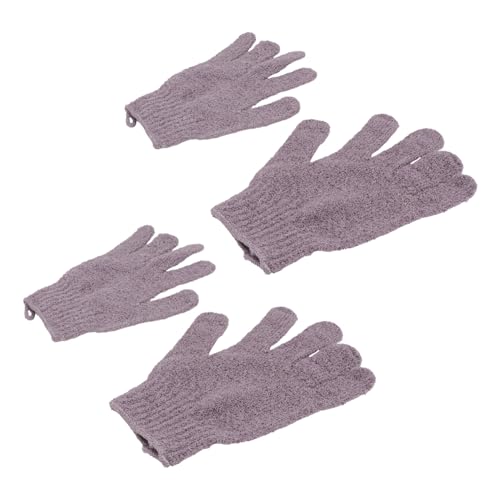 Ipetboom 2 Paar Peeling-Handschuhe für das Körperpeeling Hautpeeling-Handschuh nylon handschuhe nylon gloves feuchtigkeitsspendende Handschuhe Badetuch Badehandschuh Schutz von Ipetboom