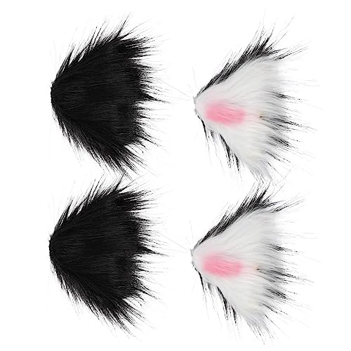 Ipetboom 2paare Katzenohr-haarspangen Dekorative Haarnadeln Haarschmuck Schöne Kopfbedeckung Mädchen-kopfschmuck Simulation Cosplay Ohrschmuck von Ipetboom