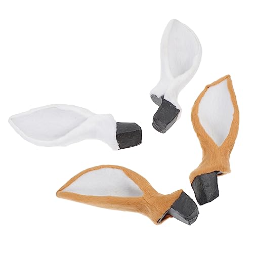 Ipetboom 2paare Diy Imitation Deer Ear Headdress Braune Und Weiße Ohren Kostümaccessoires Für Weihnachten Und Karneval Kreative Dekoration Für Fotos Und Feste von Ipetboom