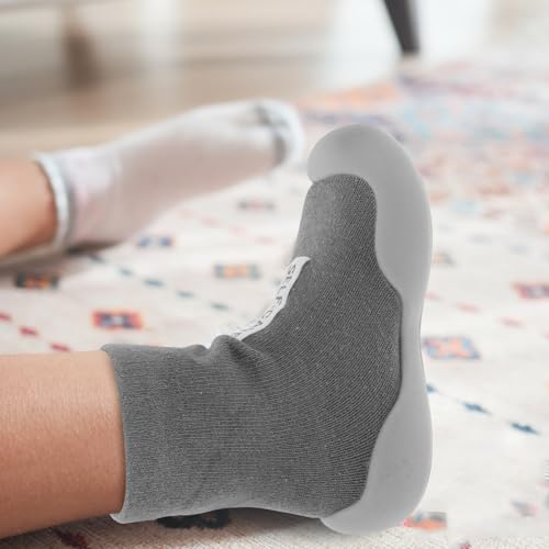 Ipetboom 2 Paar rutschfeste Lauflernschuhe für Kleinkinder: Atmungsaktive Lauflernschuhe für Kleinkinder mit weicher Sohle – Baby-Bodenschuhe für drinnen und draußen von Ipetboom