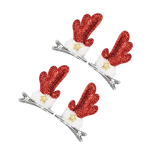 Ipetboom 2paare Pärchen Weihnachts-haarspangen Mit Und - Festliche Clips Für Mädchen Für Weihnachten Und Besondere Anlässe Süßes Haarschmuck von Ipetboom