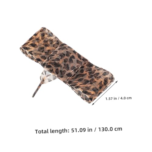 Ipetboom 2 Paare Flache Schnürsenkel Leopardenmuster Strapazierfähige Polyester Schuhbänder Schnürsenkel für Turnschuhe Damen Herren Rutschfest Vielseitig Einsetzbar von Ipetboom