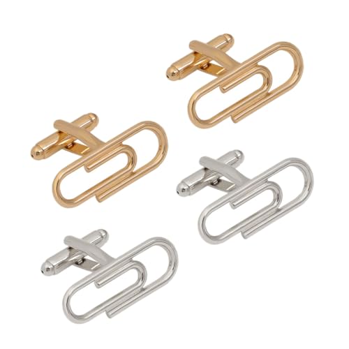 Ipetboom 2 Paare Manschettenknöpfe Herren Französischer Stil Business Hemd Schmuck Knöpfe Poliert Für Hochzeit Büro Festlich von Ipetboom