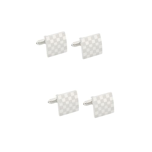 Ipetboom 2 Paare Manschettenknöpfe Herren Klassisch Stilvolle Cufflinks für Anzug Hemd Business Accessoire Elegantes Design für Modebewussten Mann von Ipetboom