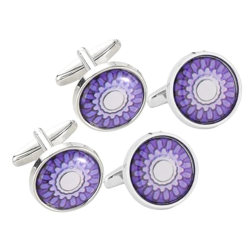 Ipetboom 2paare Manschettenknöpfe Für Herren Mit Blumenmuster Aus Legierung Formelle Hemdaccessoires Für Hochzeiten Und Feiern von Ipetboom
