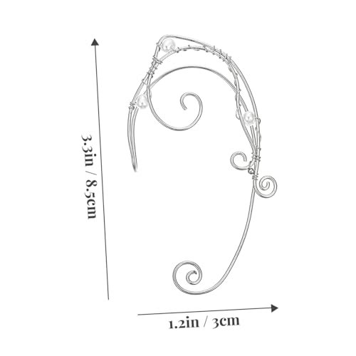 Ipetboom 2 Paare Ohrklemmen für Damen Schmetterling und Elfen Design Leichte Clip ohrringe ohne Ohrlöcher Modische Ohrmanschetten mit Strass Bequem und Vielseitig Kombinierbar von Ipetboom