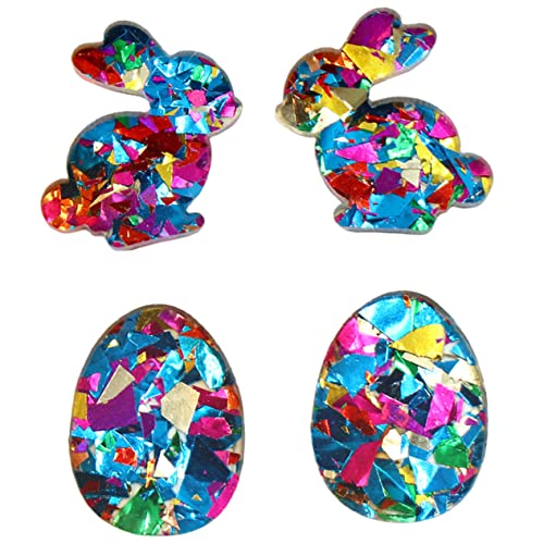 Ipetboom 2 Paare Ohrringe Lustige Ohrringe für Partys Festliche Schmuckstücke für Frauen und Mädchen für Ostern und Besondere Anlässe von Ipetboom