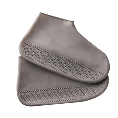 Ipetboom 2 Paare wasserdichte Schuhüberzieher S rutschfeste Verschleißfeste Überschuhe für Damen und Herren Schutz bei Regen Schnee Outdoor Aktivitäten Schwarz von Ipetboom