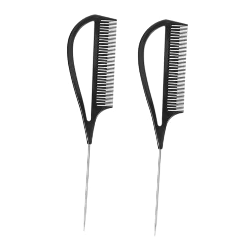 Ipetboom 2 STÜCK Teiliges Haarkamm mit Scharfem Stahl Pintail Präzises Parting Tool für Feines Styling Geeignet für Flechten Haarfärben und Detaillierte Frisuren bei Frauen und Mädchen von Ipetboom