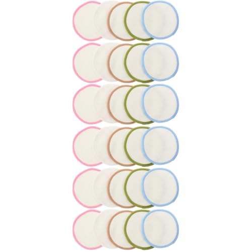 Ipetboom 2 Sätze Abschminktücher Nagellackentferner Make-up-pads Wiederverwendbares Abschminkpad Make up Remover Pads Abschminken Pads Abschminkpads Gesichtspads Bambusfaser 15 Stück * 2 von Ipetboom