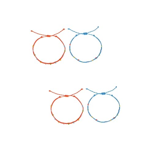 Ipetboom 2 Sätze Bohemian Style Fußkettchen Für Damen Teiliges Mit Bunten Quasten Einzigartiges Handgefertigtes Fußschmuck Für Stilvolle Anlässe 2 Stücke * 2 von Ipetboom