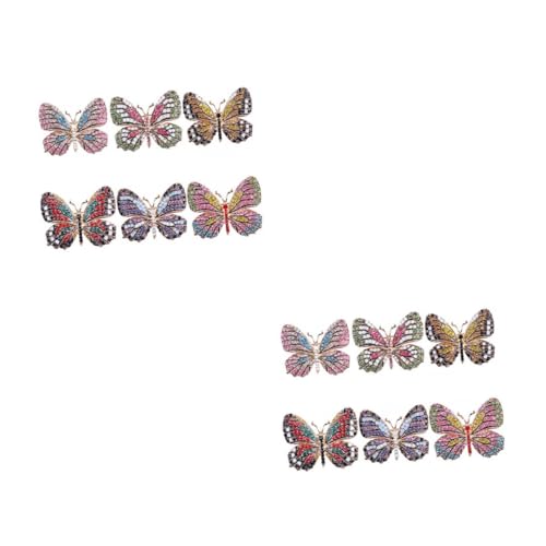 Ipetboom 2 Sätze Brosche Corsage Strass Brosche Hochzeit Elegant Für Pin Frauen Broschen Brosche Strass Mädchen Accessoires Hübsche Brosche Bunte Mädchen Dekoration Legierung 6 Stücke * 2 von Ipetboom