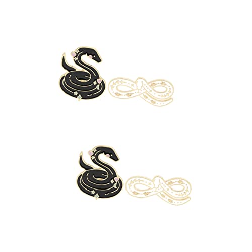 Ipetboom 2 Sätze Cartoon Snake Brosche Dekorative Anstecknadel Für Kleidung Kleider Taschen Schals Für Valentinstag 2 Stücke * 2 von Ipetboom