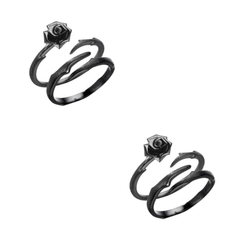 Ipetboom 2 Sätze Finger Ringe Ringe Design Für Männer Frauen Für Liebende 2 Stücke * 2 von Ipetboom