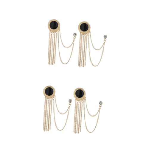 Ipetboom 2 Sätze Herren Anstecknadel Mit Quasten Persönliche Ansteckbrosche Für Anzüge Und Hemden Langlebig Und Leicht Hochwertigem Legierungsmaterial Stilvolles Design Für 2 Stücke * 2 von Ipetboom