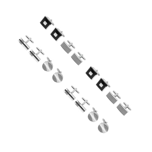 Ipetboom 2 Sätze Herren Manschettenknöpfe Set Tuxedo Cufflinks Elegantes Design Für Hemd Anzug Für Hochzeiten Business Besondere Anlässe Glänzende Subtile 4 Paare * 2 Ipetboom 2 Sätze Herren Manschettenknöpfe Set Tuxedo Cufflinks Elegantes Design Für Hemd Anzug Für Hochzeiten Business Besondere Anlässe Glänzende Subtile 4 Paare * 2 von Ipetboom
