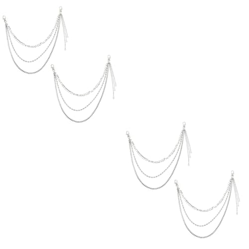 Ipetboom 2 Sätze Herren Punk Hose Kette Verstellbare Gürtelschnalle Für Jeans Hosen Stilvolle Accessoires Für Hip Hop Gothic Looks Kreative Waist Chain Für Männer 2 Stück * 2 von Ipetboom