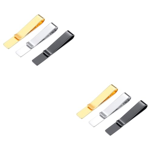 Ipetboom 2 Sätze Krawattenklammern Krawattenclips Für Herren Für Formelle Anlässe Business Outfits Stilvolles Zubehör Für Perfekten Look 3 Stücke * 2 von Ipetboom