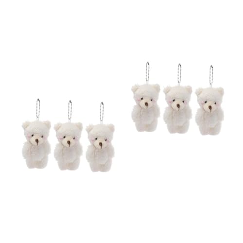 Ipetboom 2 Sätze Kuscheliger Anhänger Süße Tierdekoration Für Taschen Rucksäcke Für Diy Projekte Schlüsselanhänger Erwachsene 3 Stück * 2 von Ipetboom