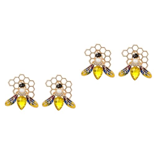 Ipetboom 2 Sätze Legierung Brosche Im Bienen Design Für Anzüge Kleidung Umweltfreundlicher Rostfreier Schmuck Für Besondere Anlässe Wie Valentinstag Geburtstage Weihnachten 2 Stück * 2 von Ipetboom