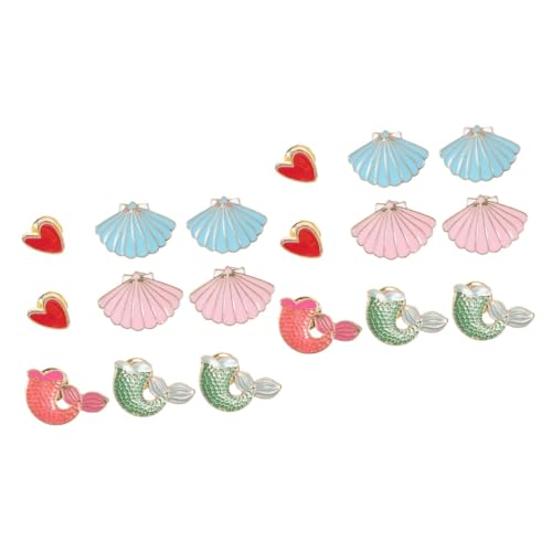 Ipetboom 2 Sätze Legierungsabzeichen Brustnadel Niedliche Anstecknadel Schmuck Broschen Cartoon Damen Accessoire Corsage Mädchen Accessoires Dekoration Hat Rucksack Jacken 9 Stück * 2 von Ipetboom