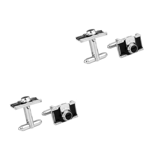 Ipetboom 2 Sätze Manschettenknöpfe Für Herren Französische Manschettenknöpfe Bräutigam Plattiert Für Fotografen Für Männer Band Mann Fotografie Gold Hemdärmel 2 Stück * 2 von Ipetboom