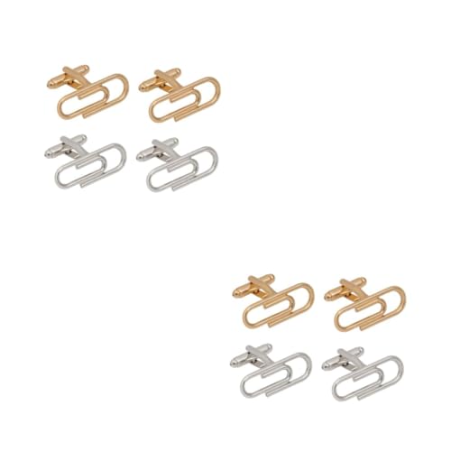 Ipetboom 2 Sätze Manschettenknöpfe Herren Kreative Französische Design Hemd Manschettenknöpfe Langlebig Für Weihnachten Hochzeiten Jubiläen Formelle Anlässe 2 Paare * 2 von Ipetboom