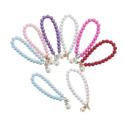 Ipetboom 2 Sätze Perlenkette Für Handtaschen Teiliges Diy Zubehör Für Handys Schlüssel Taschen Farbenfroh Langlebig Für Kreative Bastelprojekte Dekoration 8 Stück * 2 von Ipetboom