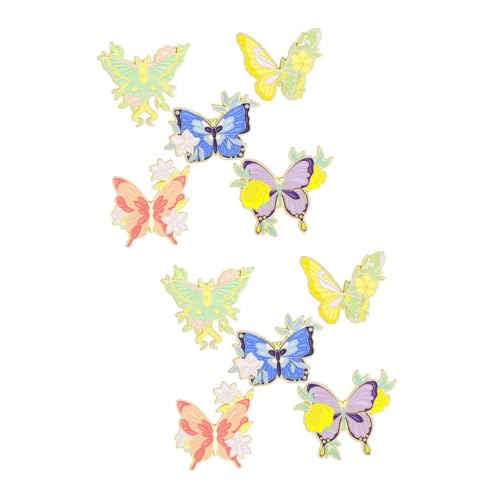 Ipetboom 2 Sätze Schmetterlingsbrosche Teiliges Kreatives Design Dekorativer Anstecker Für Kleidung Sichere Schal Brosche Mit Einzigartigem Butterflies Für Zu Ostern 5 Stück * 2 von Ipetboom