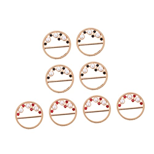 Ipetboom 2 Sätze Shirt Clips Mit Kunstperlen Für Schals Kleidung Langlebige Schnallen Accessoires Zur Betonung Ihrer Für Damen Outfits 8 Stücke * 2 von Ipetboom
