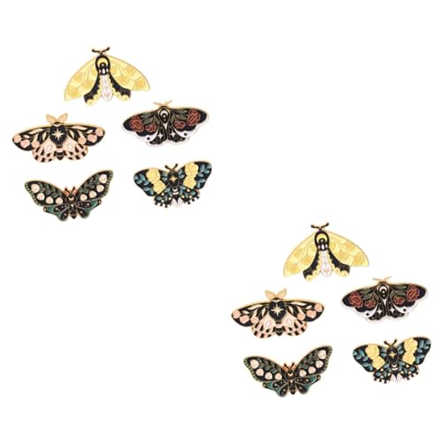 Ipetboom 2 Sätze Teiliges Broschen Anstecknadel Vintage Metall Insekten Pins Für Kleidung Taschen Rucksäcke Kreative Dekoration Langlebig Hautfreundlich 5 Stück * 2 von Ipetboom