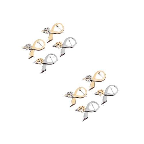 Ipetboom 2 Sätze Teiliges Cartoon Hundepfote Brosche Kreative Anstecknadeln Für Kleidung Für Pullover Kleider Schals Partys Einzigartiges Design 4 Stück * 2 von Ipetboom