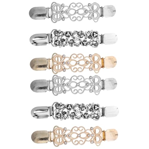 Ipetboom 2 Sätze Teiliges Damen Schal Clips Mit Modischer Clip Für Frauen Fixieren Dekorieren Von Schals Outfits 3 Stücke * 2 von Ipetboom