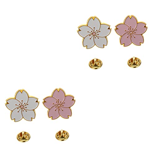Ipetboom 2 Sätze Teiliges Japanische Kirschblüten Brosche Cartoon Dekorationspin Für Kleidung Taschen Hüte Schals Für Hochzeiten Partys Zufällige Muster 2 Stück * 2 von Ipetboom