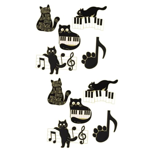 Ipetboom 2 Sätze Teiliges Katzen Emaille Pins Kreative Broschen Für Rucksäcke Kleidung Niedliche Cartoon Anstecker Für Mode Looks Besondere Anlässe Katzenliebhaber 5 Stück * 2 von Ipetboom