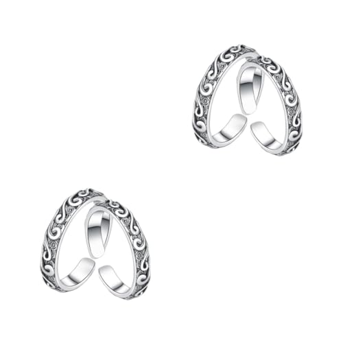 Ipetboom 2 Sätze Vintage Ringe Hochwertigem Romantische Retro Finger Ringe Für Damen Herren Teiliges Stilvolle Schmuckstücke Für Besondere Anlässe 2 Stücke * 2 von Ipetboom