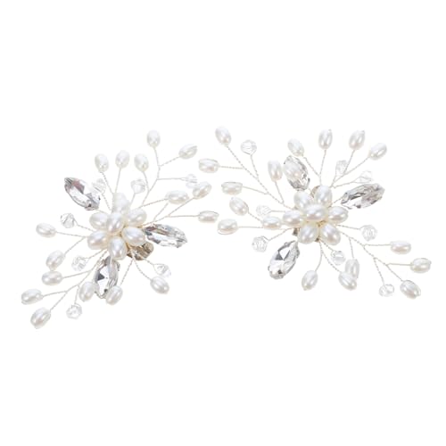 Ipetboom 2 Schuhclips Für Damen: Schuhschnallen Mit Strasssteinen Und Perlenakzenten – Dekorative Clips Für Damen-high-heels-sandalen Und Flats von Ipetboom