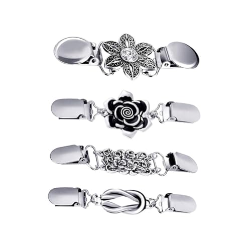 Ipetboom 2 Sets 4 Teilig Cardigan Kragenclip Hosenschnallenverschluss Zum Festziehen Von Kleidung Schalclips Und Ringe Anstecknadelverschlüsse Vintage Pulloverclip Strass Ipetboom 2 Sets 4 Teilig Cardigan Kragenclip Hosenschnallenverschluss Zum Festziehen Von Kleidung Schalclips Und Ringe Anstecknadelverschlüsse Vintage Pulloverclip Strass von Ipetboom