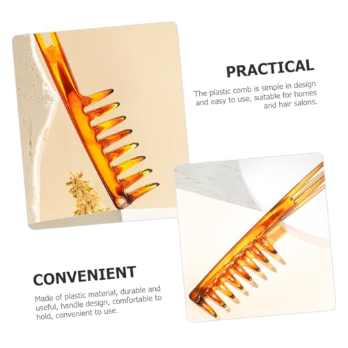 Ipetboom 2 Stck Teiliges Herren Styling Kamm aus Robustem Kunststoff Breitzinkiger Friseurkamm für Professionelles Haarstyling und Haardressur Glatte Oberfläche für Zuhause und von Ipetboom