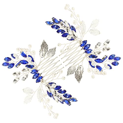 Ipetboom 2stücke Rhinestone Haarschmuck Kamm Mit Blättern Und Perlen Für Hochzeiten Eleganter Brautschmuck Für Damen Für Verschiedene Haarfarben Und Typen von Ipetboom