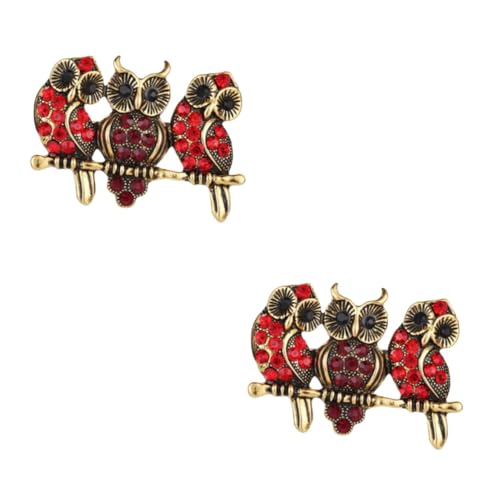 Ipetboom 2 Stck. Brosche Legierung Modischer Schmuck für Frauen Dekorieren von Kleidung Taschen Schals Perfektes von Ipetboom