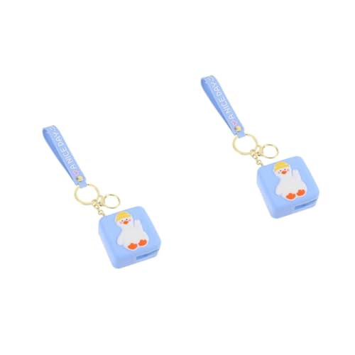 Ipetboom 2 Stck. Kartenbeutel mit Schlüsselring Cartoon für Münzen Robuste Langlebige Aufbewahrungslösung für Persönliche Gegenstände Praktischer Reißverschluss Handgelenkband für Einfachen von Ipetboom