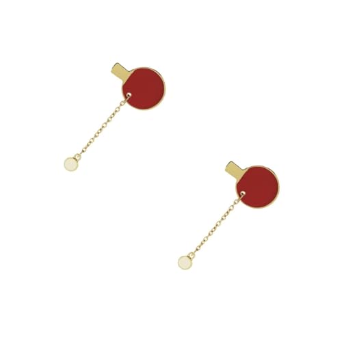 Ipetboom 2 Stck. Kreative Brosche im Tischtennis Design Einzigartiges Mode Accessoire für Kleidung Taschen Perfektes für Sportliebhaber Modebewusste von Ipetboom