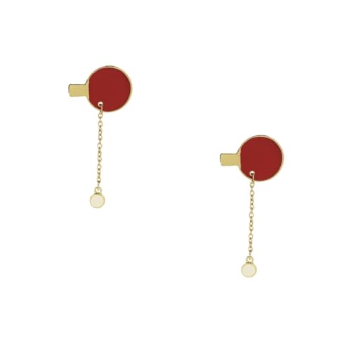 Ipetboom 2 Stck. Pong Paddle Brosche Legierung Anstecknadel für Kleidung Sportlicher für Jacken Taschen Schals von Ipetboom